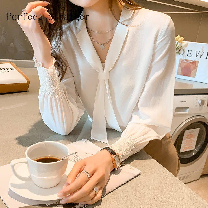 2021 Spring Autumn New Arrival Hot Sale Bow Collar Long Sleeve Women Chiffon Blouse High Quality
2021 Spring Autumn New Arrival Hot Sale Bow Collar Long Sleeve Women Chiffon Blouse High Quality