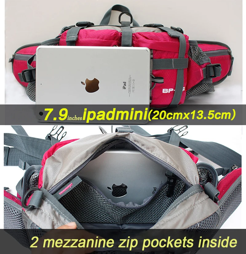 Double Strap Hiking Waist Pack Outdoor Sport Bag Light Cycling Backpack 5L for 6 Water Bottle Holder Deachable Running Pocket Double Strap Hiking Waist Pack Outdoor Sport Bag Light Cycling Backpack 5L for 6 Water Bottle Holder Deachable Running Pocket