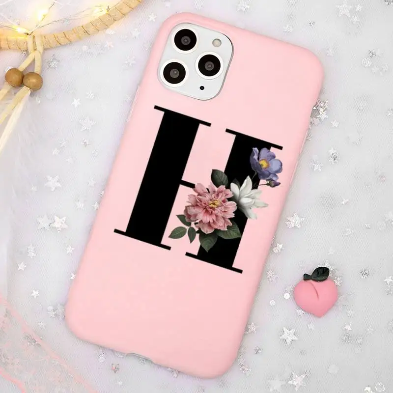 Alphabet Letter Flower Phone Case Candy Color for iPhone 11 12 mini pro XS MAX 8 7 6 6S Plus X SE 2020 XR
Alphabet Letter Flower Phone Case Candy Color for iPhone 11 12 mini pro XS MAX 8 7 6 6S Plus X SE 2020 XR