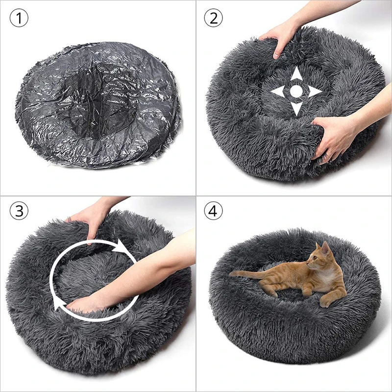 50CM Fluffy Dog Bed Long Plush Donut Pet Bed Winter Warm Round Orthopedic Lounger Sleeping Bag Kennel Cat Puppy Sofa Bed House
50CM Fluffy Dog Bed Long Plush Donut Pet Bed Winter Warm Round Orthopedic Lounger Sleeping Bag Kennel Cat Puppy Sofa Bed House