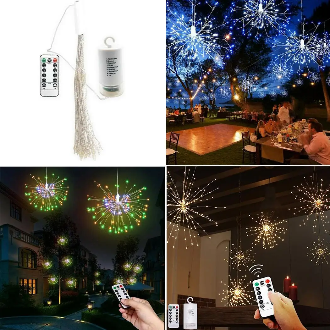 20CM Xmas Lamp Waterproof DIY Christmas String Fairy Lights Copper Wire