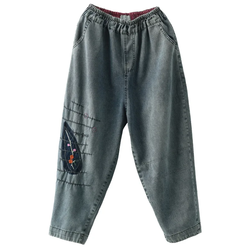 SOUL OF TIGER 2021 Spring Designer Style Womens Vintage Patchwork Jeans Ladies Loose Blue Denim Pants Female Trousers Big Size
SOUL OF TIGER 2021 Spring Designer Style Womens Vintage Patchwork Jeans Ladies Loose Blue Denim Pants Female Trousers Big Size