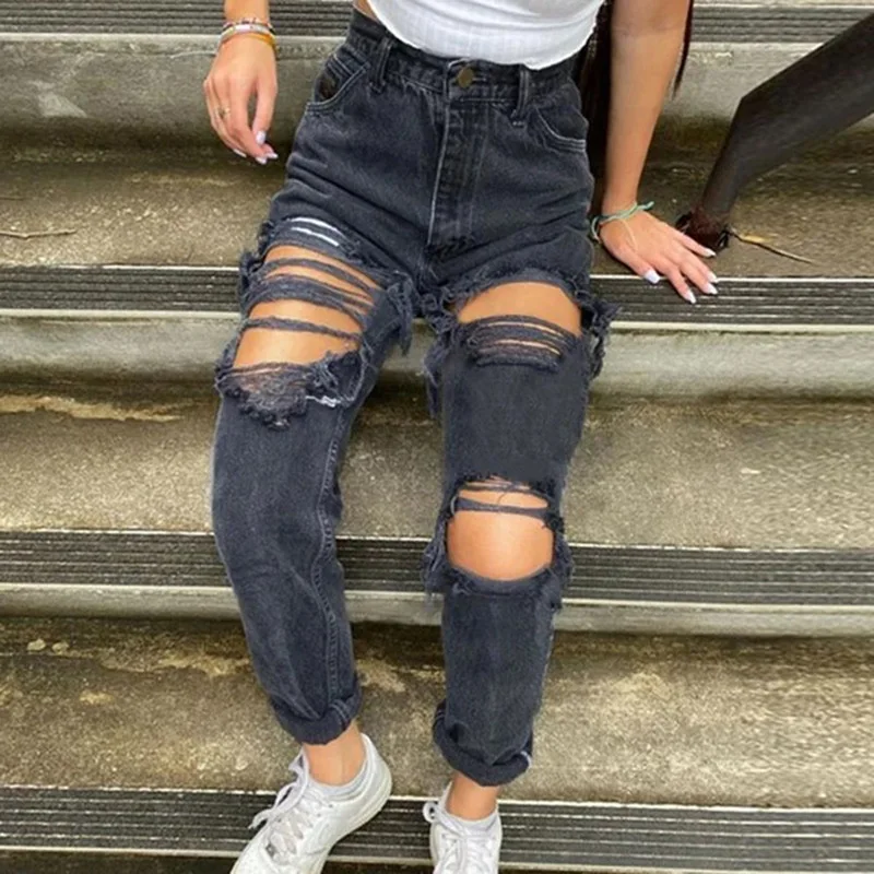 2XL Flare Jeans Holes Ripped Jeans Hollow Out High Waist Zipper Fly Denim Blue Black Jeans Wide Leg Pants Streetwear Baggy Pants
2XL Flare Jeans Holes Ripped Jeans Hollow Out High Waist Zipper Fly Denim Blue Black Jeans Wide Leg Pants Streetwear Baggy Pants
