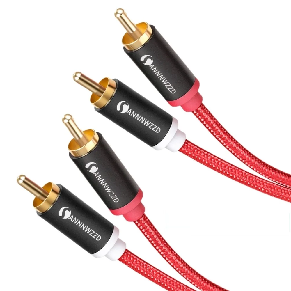 КАБЕЛЬ 2RCA 2 RCA аудиокабель Папа папа позолоченный для домашнего кинотеатра DVD ТВ