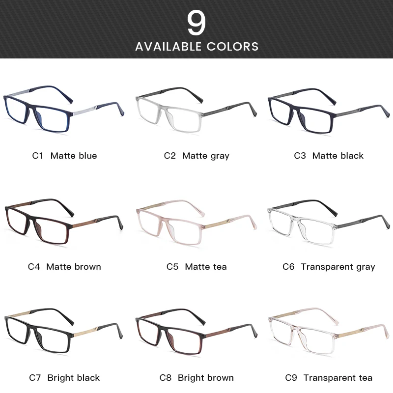 TR90 Square Men Glasses Frame Full Frame Metal Women Spectacles Frame Transparent Frame IP2231
TR90 Square Men Glasses Frame Full Frame Metal Women Spectacles Frame Transparent Frame IP2231