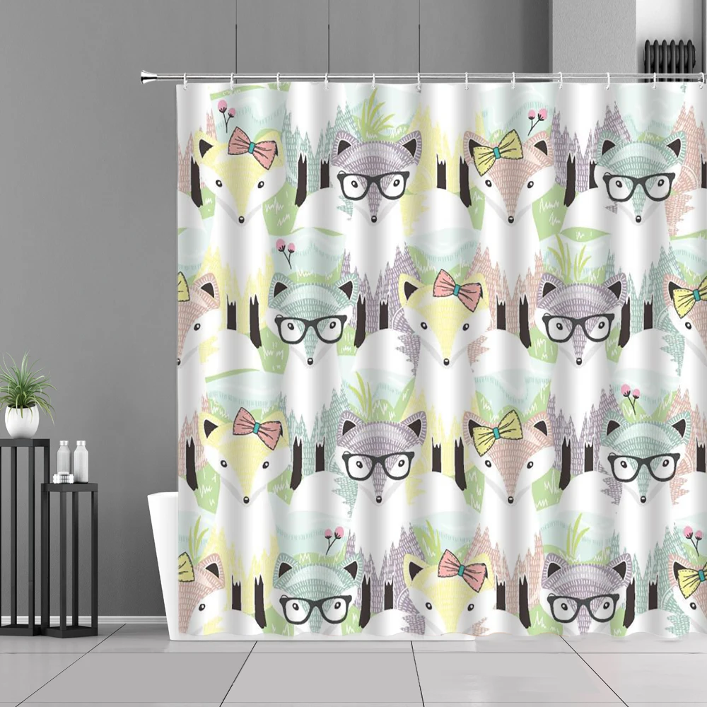 Shildren Bathroom Curtains Lovely Cartoon Animals Printing Shower Curtain Set Baby Shower Decorations Waterproof Polyester Cloth
Shildren Bathroom Curtains Lovely Cartoon Animals Printing Shower Curtain Set Baby Shower Decorations Waterproof Polyester Cloth