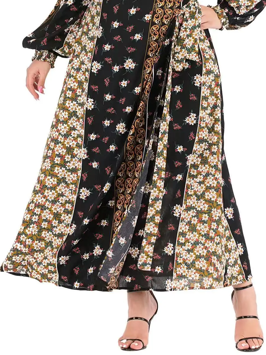 Plus Size V-neck Turkey Print Muslim Dress Women Kaftan Moroccan Robes Maxi Vestidos Largos Islamic Abaya Dubai Hijab Dresses
Plus Size V-neck Turkey Print Muslim Dress Women Kaftan Moroccan Robes Maxi Vestidos Largos Islamic Abaya Dubai Hijab Dresses