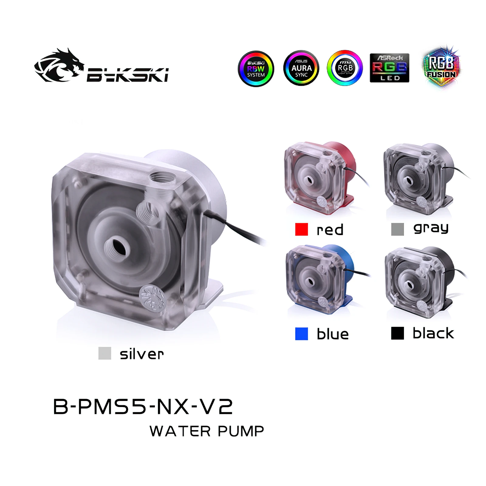 Bykski B PMS5 NX V2 водяной охлаждающий насос с радиатором Lowara XSPC D5 1500L|Жидкостные системы