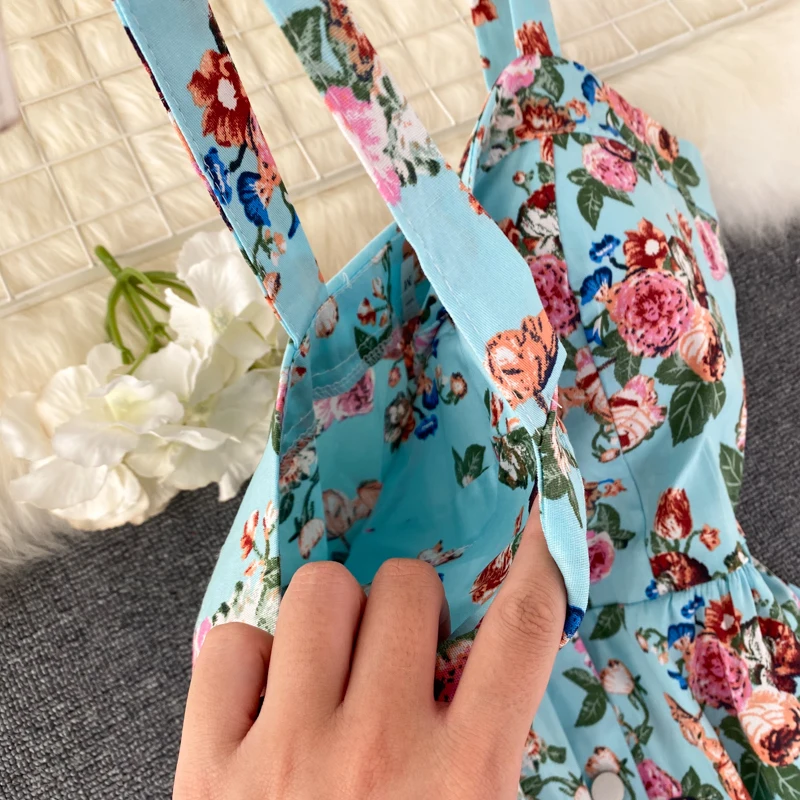 Boho 2021 Floral Print Vintage Spaghetti Strap Summer Mini Short Dress Party Polka Dot Casual Women Beach Holiday Retro Vestiods
Boho 2021 Floral Print Vintage Spaghetti Strap Summer Mini Short Dress Party Polka Dot Casual Women Beach Holiday Retro Vestiods