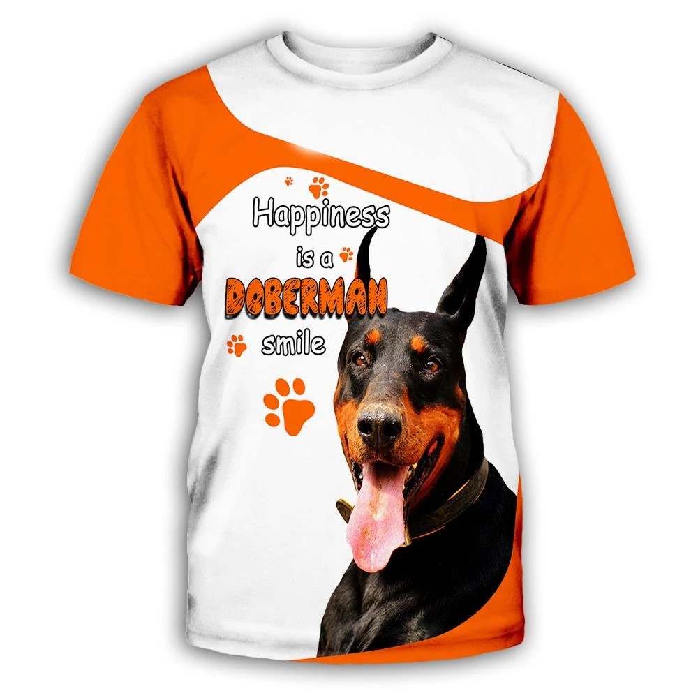 CLOOCL Doberman Smile Men T-shirts Animals Dog Letter Paw Print Tops Short Sleeve Casual Men Clothing Unisex Streetwear
CLOOCL Doberman Smile Men T-shirts Animals Dog Letter Paw Print Tops Short Sleeve Casual Men Clothing Unisex Streetwear