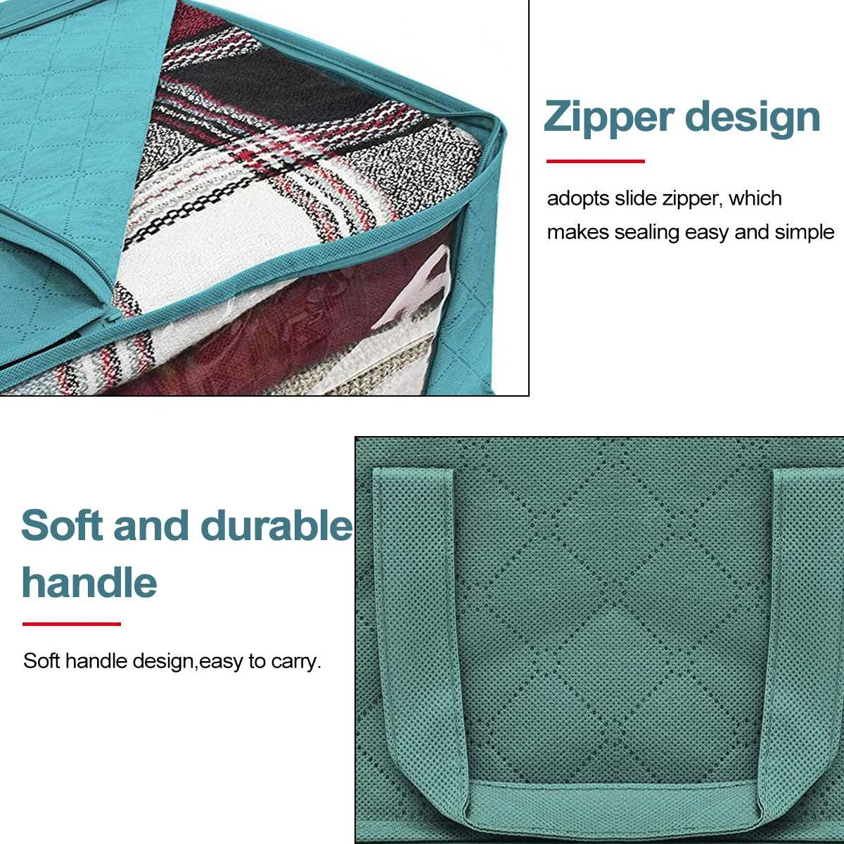 3PCS Folding Storage Box Dirty Clothes Collecting Case Non Woven Fabric With Zipper Moisture-proof Toys Quilt Storage Box
3PCS Folding Storage Box Dirty Clothes Collecting Case Non Woven Fabric With Zipper Moisture-proof Toys Quilt Storage Box