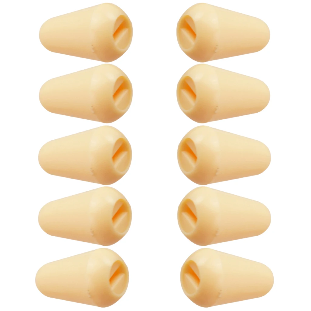 10 Pieces Plastic 5-way Switch Knobs Cap Button for ST SQ Electric Guitar Parts Beige
10 Pieces Plastic 5-way Switch Knobs Cap Button for ST SQ Electric Guitar Parts Beige
