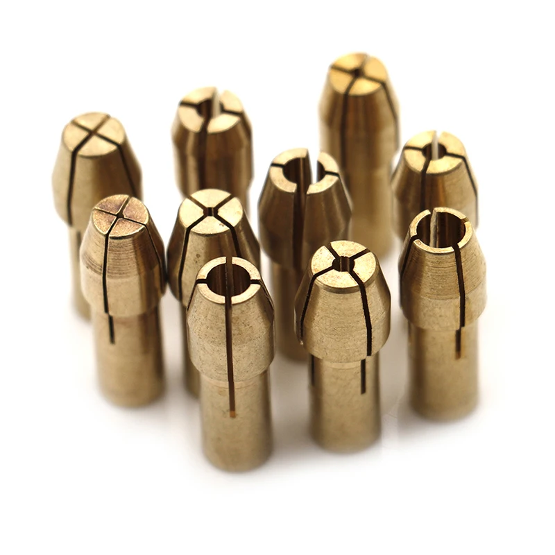 10Pcs Mini Drill Chucks Adapter 0.5mm-3.2mm For Dremel Mini Drill Chucks Chuck Adapter Micro Collet Brass For Power Rotary Tool
10Pcs Mini Drill Chucks Adapter 0.5mm-3.2mm For Dremel Mini Drill Chucks Chuck Adapter Micro Collet Brass For Power Rotary Tool