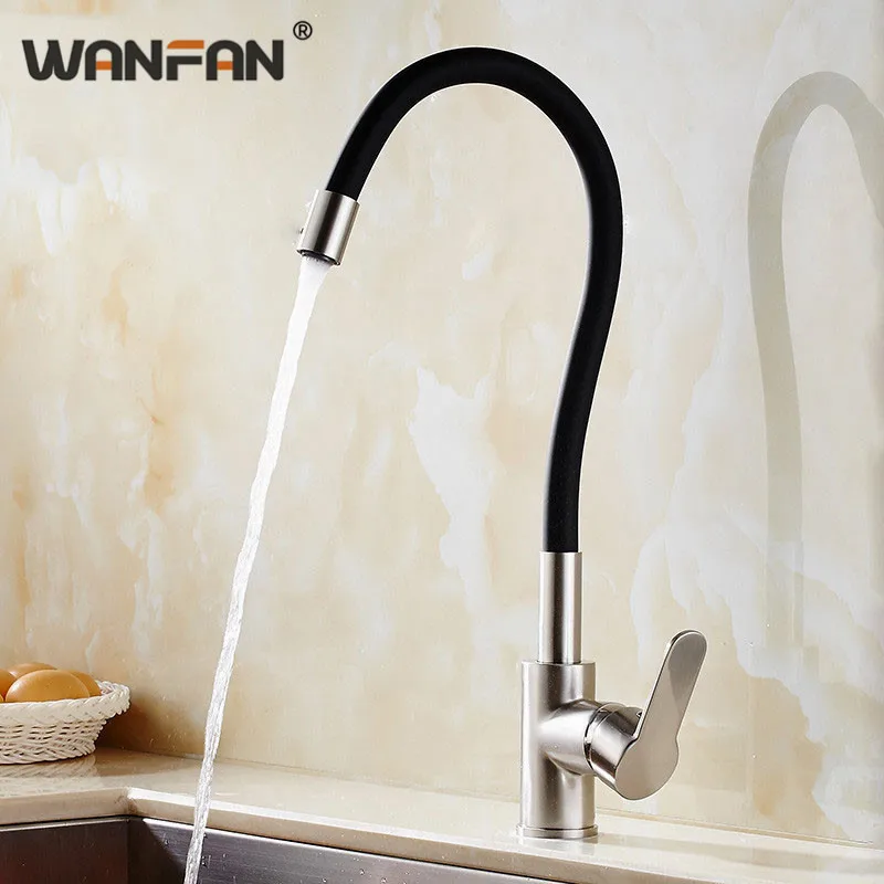 Kitchen Faucets Pull Down Pre-Rinse Sprayer Taps Brass Single Handle Black Modern Crane 360 Degree Rotating Spout Faucet 9104N
Kitchen Faucets Pull Down Pre-Rinse Sprayer Taps Brass Single Handle Black Modern Crane 360 Degree Rotating Spout Faucet 9104N