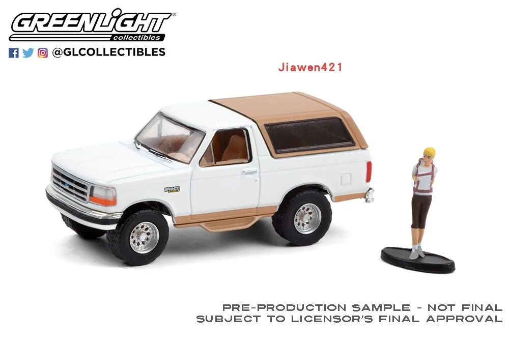 GreenLight 1:64 1996 Ford Bronco boutique игрушечный автомобиль из сплава для детей Детские игрушки