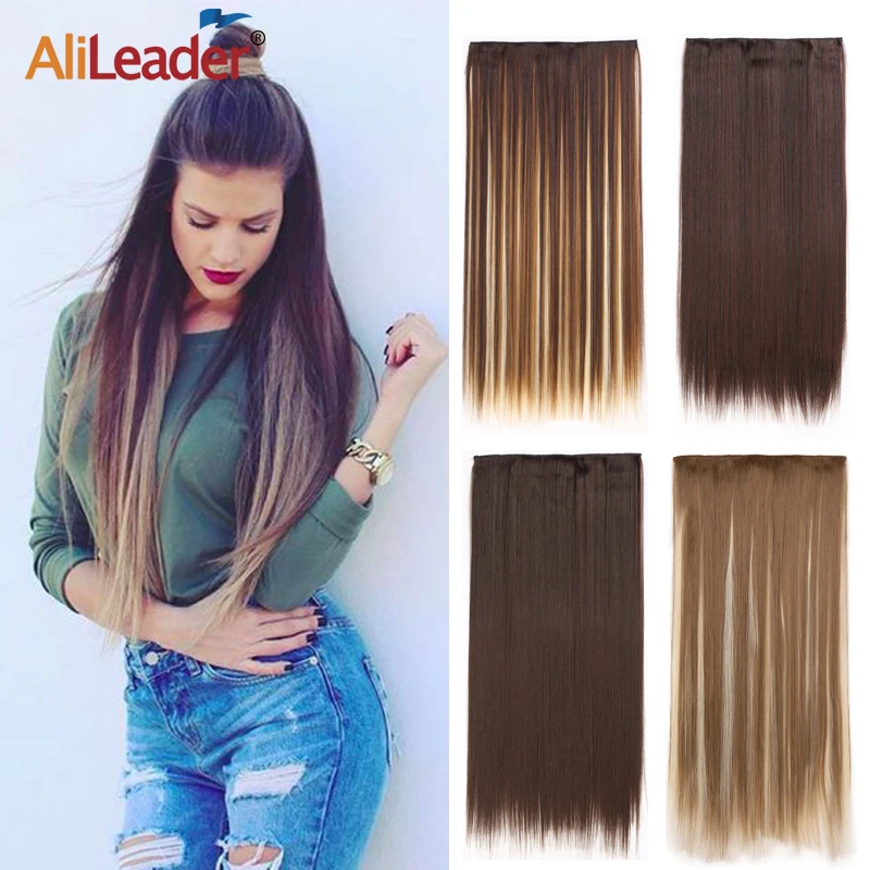 5Clips In Hair Extension 24Inch Ombre Synthetic Clip In Hair Extensions Long Straight Fake Hairpieces For Women Hair Extensions 
5Clips In Hair Extension 24Inch Ombre Synthetic Clip In Hair Extensions Long Straight Fake Hairpieces For Women Hair Extensions