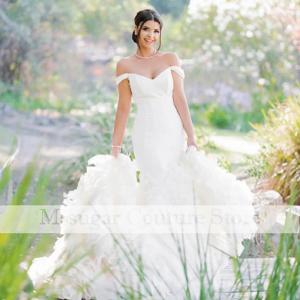2022 Amazing Mermaid Wedding Dresses Off Shoulder Sweetheart Formal Bridal Gowns Robe De Mariée 
2022 Amazing Mermaid Wedding Dresses Off Shoulder Sweetheart Formal Bridal Gowns Robe De Mariée
