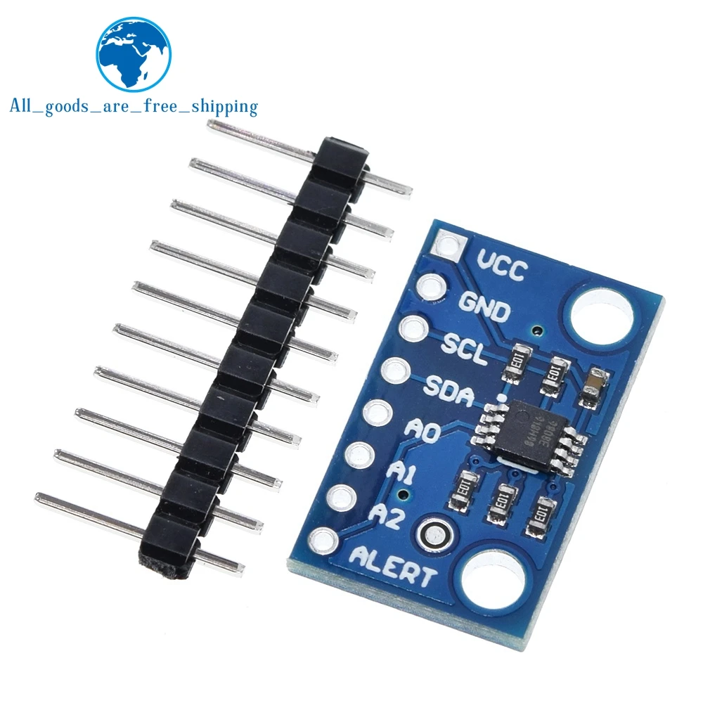 High Accuracy Temperature Sensor MCP9808 I2C Breakout Board Module 2.7V-5V Logic Voltage for Arduino 9808
High Accuracy Temperature Sensor MCP9808 I2C Breakout Board Module 2.7V-5V Logic Voltage for Arduino 9808