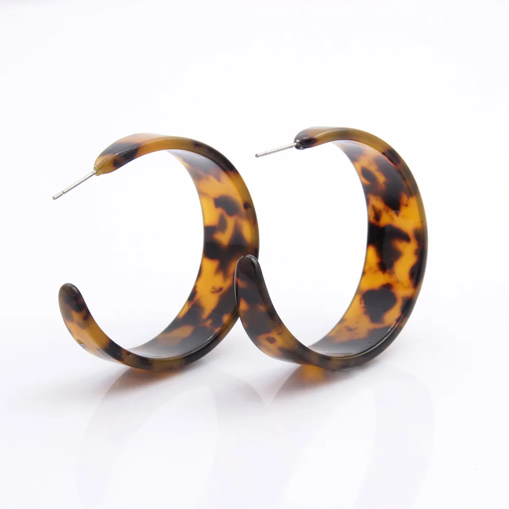 Big Leopard Tortoiseshell Acrylic Hoop Earrings for Women Fashion Round Acetate Resin Geometric Statement Earring Za Brincos
Big Leopard Tortoiseshell Acrylic Hoop Earrings for Women Fashion Round Acetate Resin Geometric Statement Earring Za Brincos