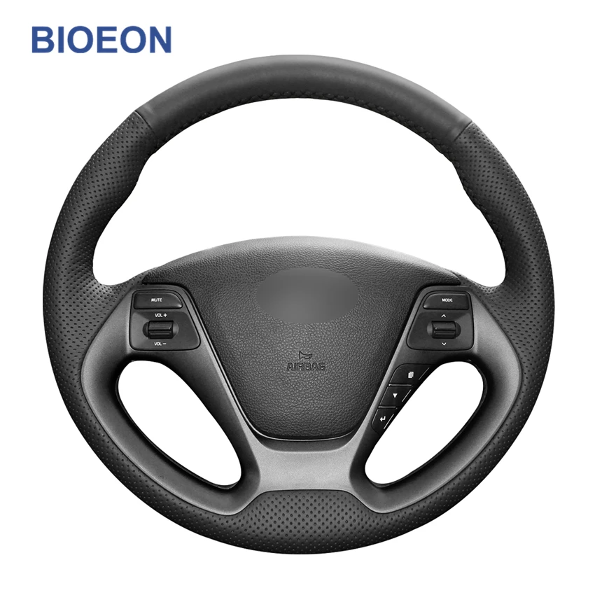 Черный PU искусственная кожа чехол на руль для Kia K3 2013 2018 Ceed Cee 'd Cerato Forte Koup Forte5 2014