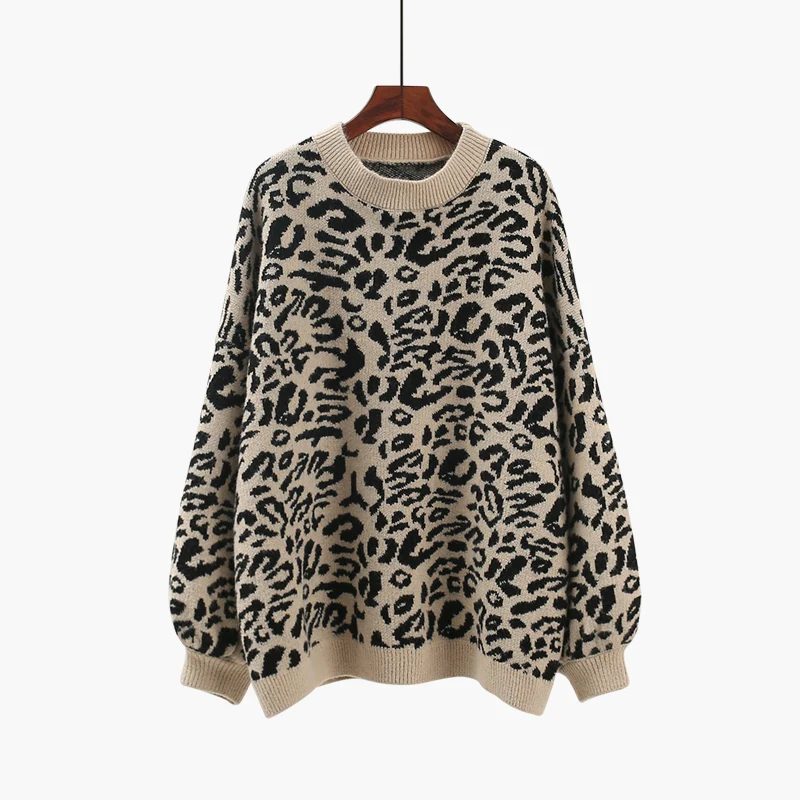 Leopard Sweater Women 2020 Winter Autumn Round Neck Long Sleeve Loose Pullovers Casual Soft Thicken Jumper Oversized Knitwear
Leopard Sweater Women 2020 Winter Autumn Round Neck Long Sleeve Loose Pullovers Casual Soft Thicken Jumper Oversized Knitwear