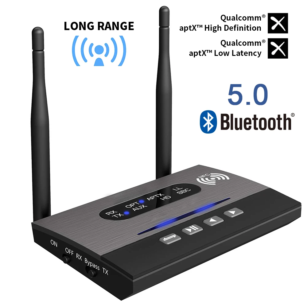 Аудиоадаптер 3 в 1, Bluetooth 5,0, дальнего действия, передатчик, приемник, NFC, AptX-LL HD, оптический, 3,5 мм, RCA, AUX, для ТВ, домашнего стерео
Аудиоадаптер 3 в 1, Bluetooth 5,0, дальнего действия, передатчик, приемник, NFC, AptX-LL HD, оптический, 3,5 мм, RCA, AUX, для ТВ, домашнего стерео