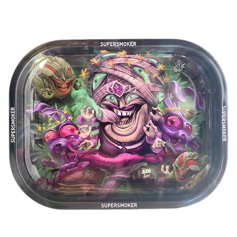 New Cartoon Rolling Tray Large Size 7''*5.5'' metal Tray Silicone Tobacco Flower Herb for smoking pipes Wholesale
New Cartoon Rolling Tray Large Size 7''*5.5'' metal Tray Silicone Tobacco Flower Herb for smoking pipes Wholesale