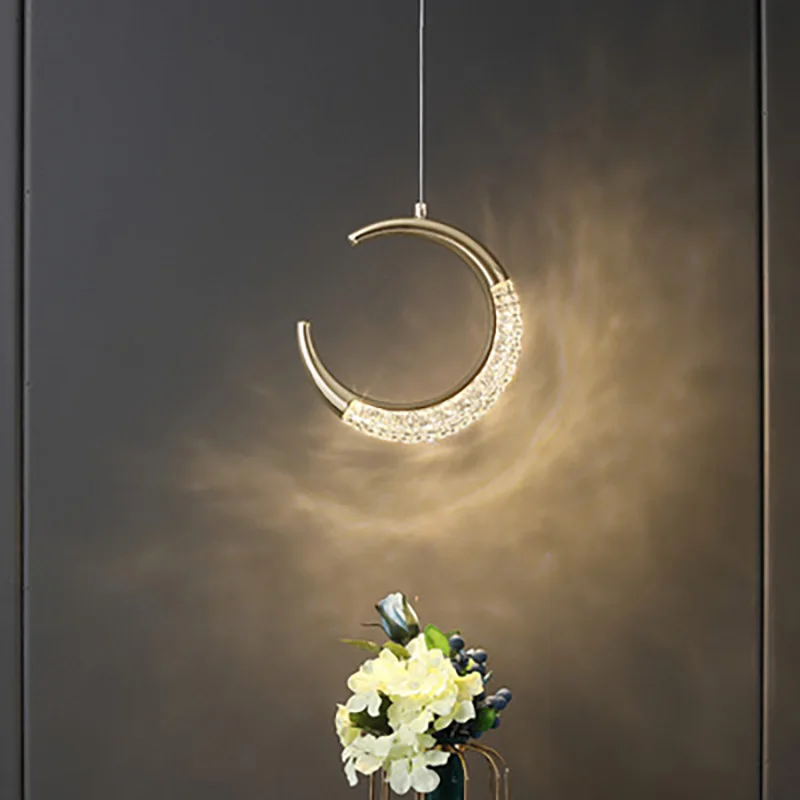 Nordic Modern Acrylic LED Moon Pendant Lamp Bedroom Bedside Chandelier Study Restaurant Living Luxury Home Decoration Lights
Nordic Modern Acrylic LED Moon Pendant Lamp Bedroom Bedside Chandelier Study Restaurant Living Luxury Home Decoration Lights