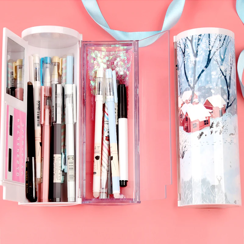 NBX QuickSand Pencil Case Cylindrical Stationery Box Cylindrical Multifunctional Pencilcase Newmebox ABS pen holder Snow Deer
NBX QuickSand Pencil Case Cylindrical Stationery Box Cylindrical Multifunctional Pencilcase Newmebox ABS pen holder Snow Deer