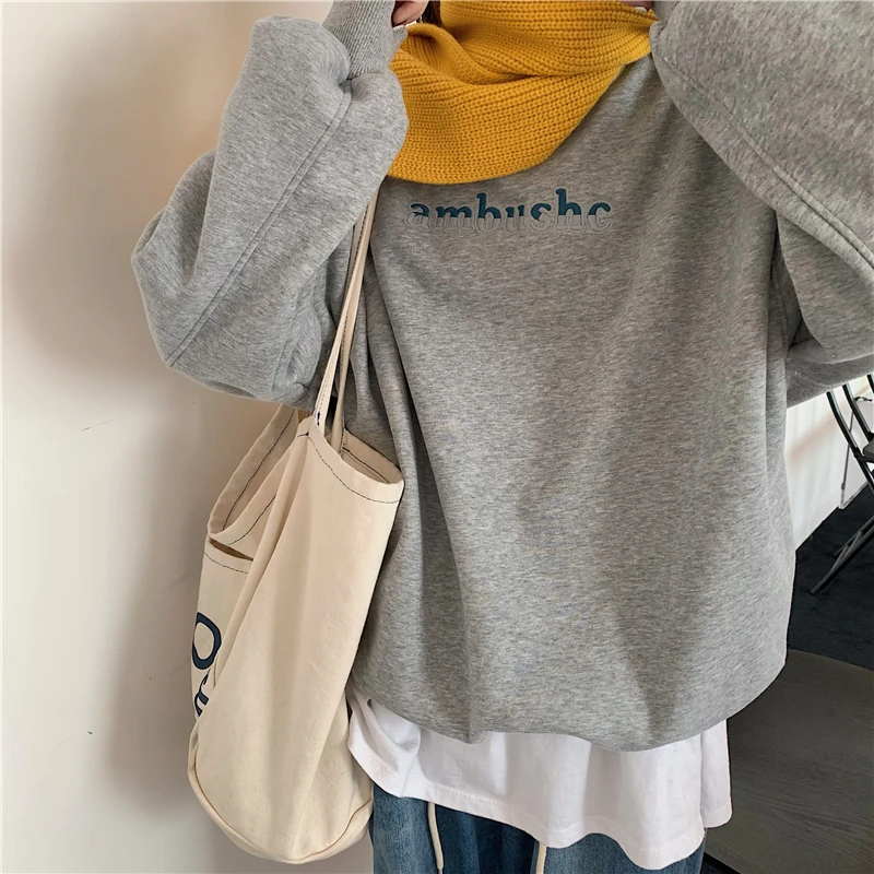 3 colors winter 2021 Korean style Women Sweatshirts Basic Letter embroidery thick warm Sweatshirt Womens pullovers(y4312)
3 colors winter 2021 Korean style Women Sweatshirts Basic Letter embroidery thick warm Sweatshirt Womens pullovers(y4312)
