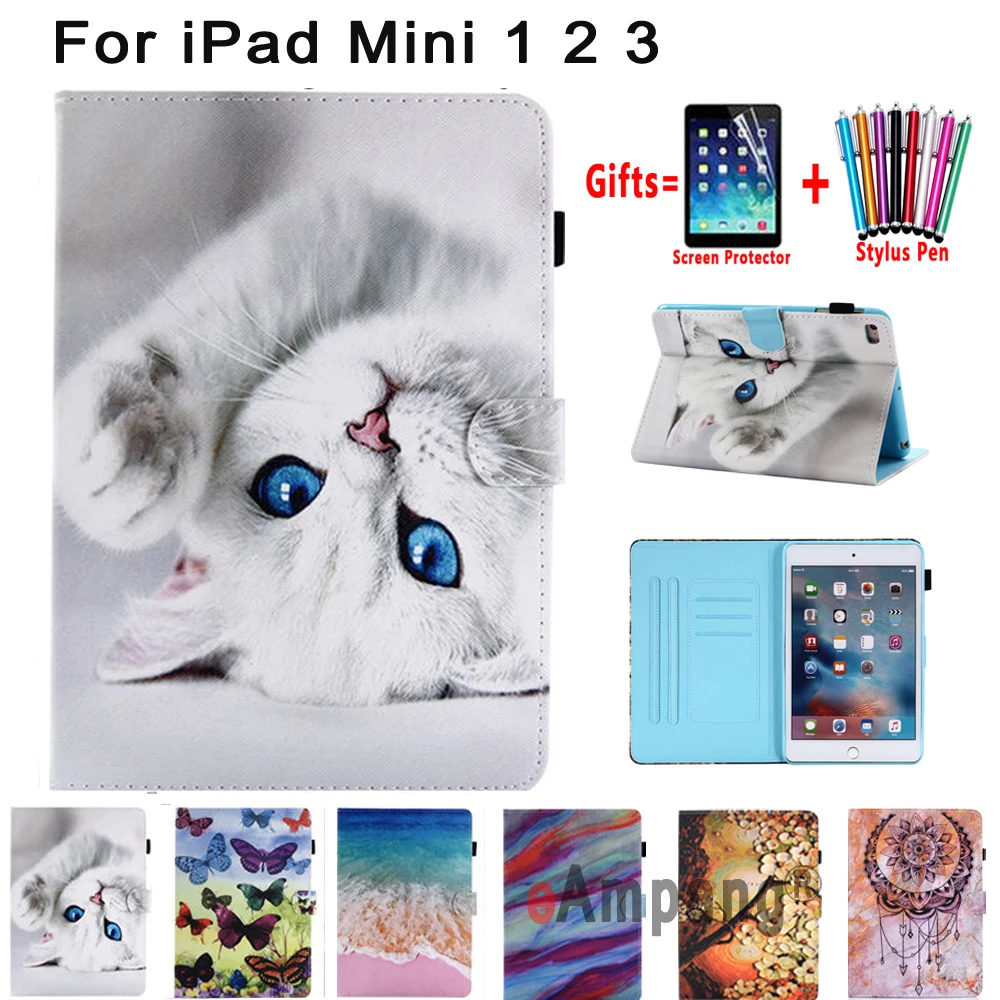 Cute Cat Case for ipad mini 1 2 3 mini 2 7.9 mini 3 7.9 Cover Painted Soft Shockproof Smart Tablet Shell + Film + Pen
Cute Cat Case for ipad mini 1 2 3 mini 2 7.9 mini 3 7.9 Cover Painted Soft Shockproof Smart Tablet Shell + Film + Pen