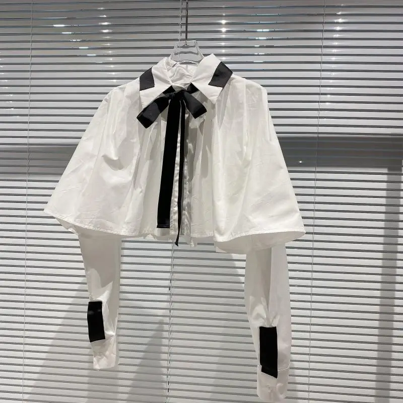 2020 Autumn New Lace-up Bow Tie Short JK Shirt Long Sleeve Shawl Shirt For Women
2020 Autumn New Lace-up Bow Tie Short JK Shirt Long Sleeve Shawl Shirt For Women