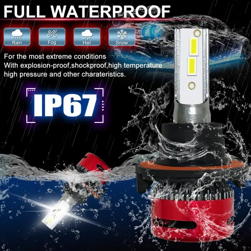 Car Led Headlights F10 24W H13 6000K 12000LM Hi/Lo Beam Led Headlights Auto Light Bulbs Fog Light Bulbs A Pair / Box
Car Led Headlights F10 24W H13 6000K 12000LM Hi/Lo Beam Led Headlights Auto Light Bulbs Fog Light Bulbs A Pair / Box