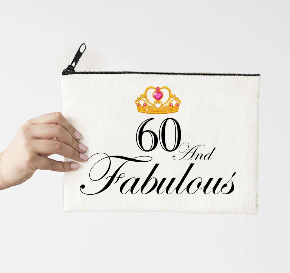 60 Fablous Makeup Bag Canvas Cosmetic Cases Grandma Gift Travel Size Makeup Pouch Cosmetic Organizer Kawaii Pouch M Print
60 Fablous Makeup Bag Canvas Cosmetic Cases Grandma Gift Travel Size Makeup Pouch Cosmetic Organizer Kawaii Pouch M Print