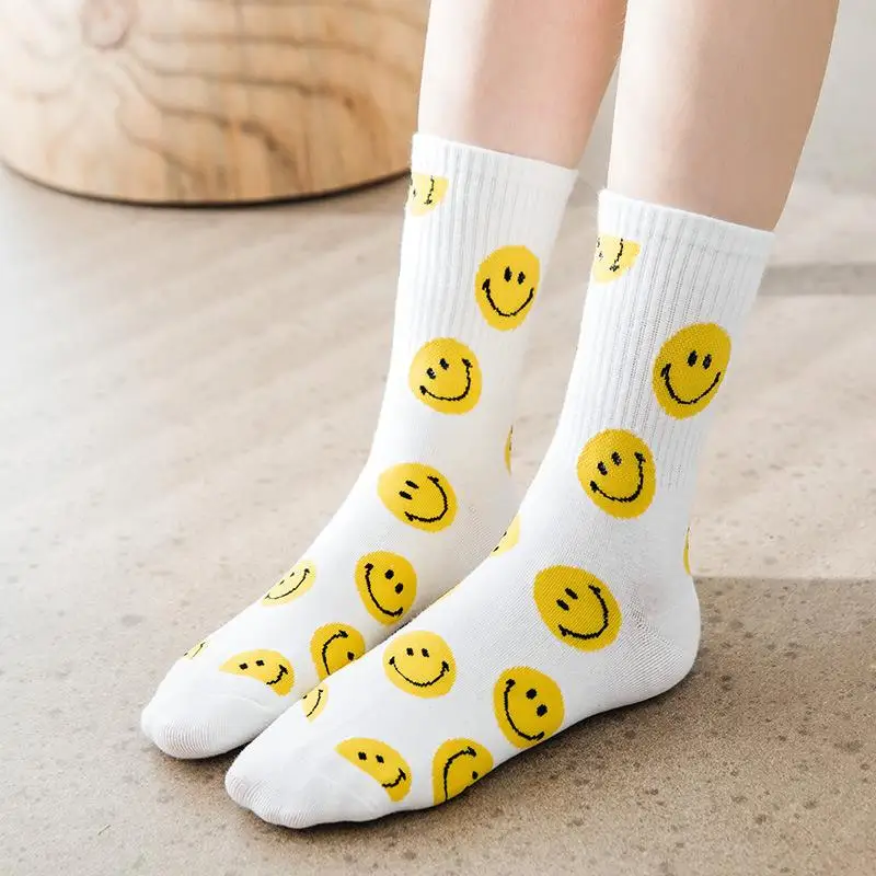Smiley Print Cute Socks Korea Fashion Spring Autumn Cotton Kawaii Smile Face 2021 new Men and Women Socks
Smiley Print Cute Socks Korea Fashion Spring Autumn Cotton Kawaii Smile Face 2021 new Men and Women Socks