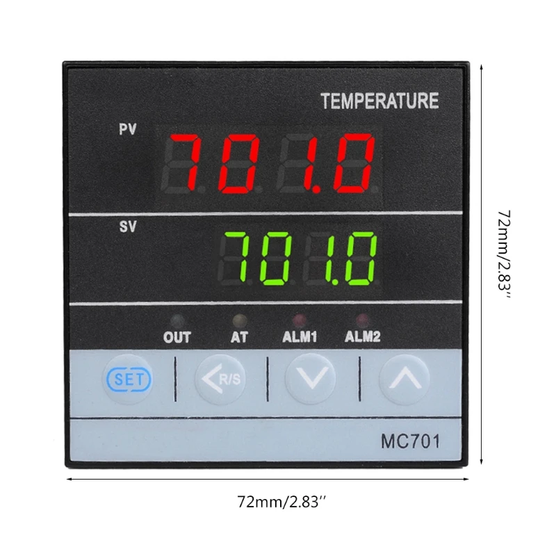 2in1 Relay + SSR Output PID Thermostat / 85~265VAC for Universal Inout K Pt100
2in1 Relay + SSR Output PID Thermostat / 85~265VAC for Universal Inout K Pt100