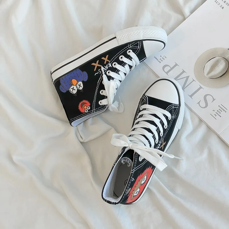 Fashion Sneakers Woman Shoes Lace-Up Woman Sneakers Cartoon Top High Canvas Shoes Girls Sport High Top Sneakers
Fashion Sneakers Woman Shoes Lace-Up Woman Sneakers Cartoon Top High Canvas Shoes Girls Sport High Top Sneakers