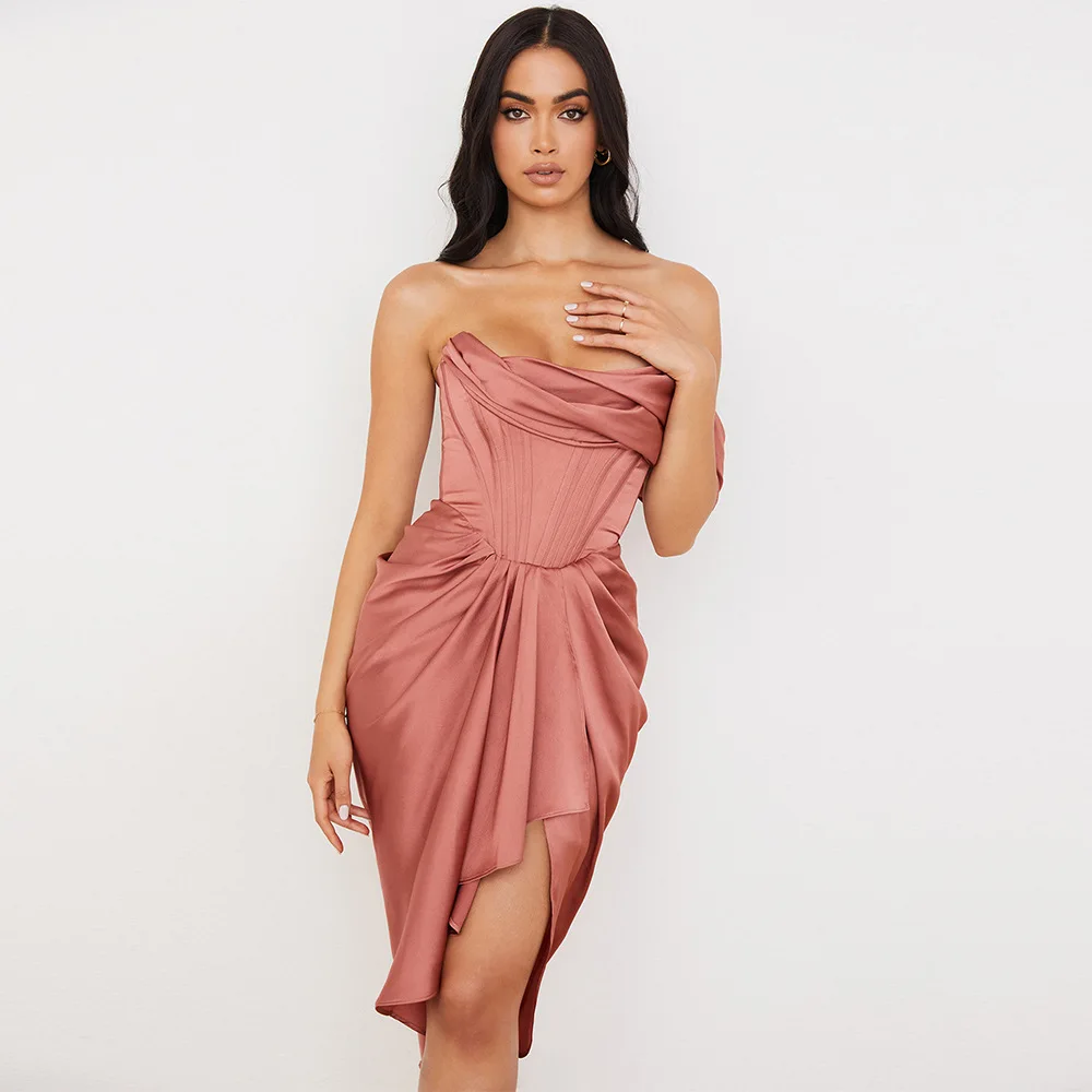 Women Dresses Summer 2021 Pink Party Dress House of Cb Dress Satin Bodyocn Dress Draped Sexy Celebrity Evening Club Dress
Women Dresses Summer 2021 Pink Party Dress House of Cb Dress Satin Bodyocn Dress Draped Sexy Celebrity Evening Club Dress