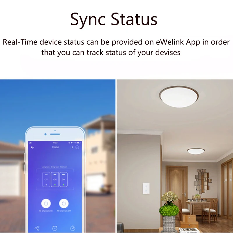 Sonoff T1 T2 T3 TX Series Wifi Wall Light Switches Smart Home Touch/App/433MHz RF/Voice Remote Control Work With Alexa EU/US/UK 
Sonoff T1 T2 T3 TX Series Wifi Wall Light Switches Smart Home Touch/App/433MHz RF/Voice Remote Control Work With Alexa EU/US/UK