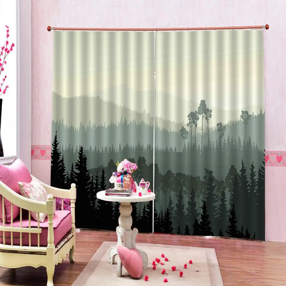 mountain Luxury Blackout 3D Window Curtains For Living Room Bedroom Customized size green curtains
mountain Luxury Blackout 3D Window Curtains For Living Room Bedroom Customized size green curtains