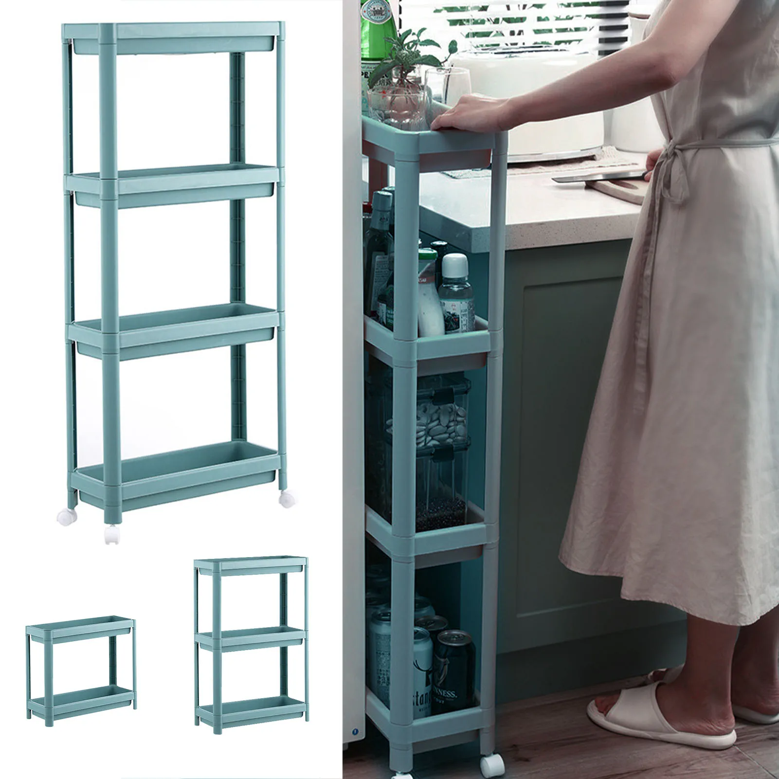 2/3/4-Tier Folding Slide-out Storage Rack Kitchen Shelf Spice Organizer Bathroom Organizer Shelf Book Shoes Shelve With Wheels
2/3/4-Tier Folding Slide-out Storage Rack Kitchen Shelf Spice Organizer Bathroom Organizer Shelf Book Shoes Shelve With Wheels