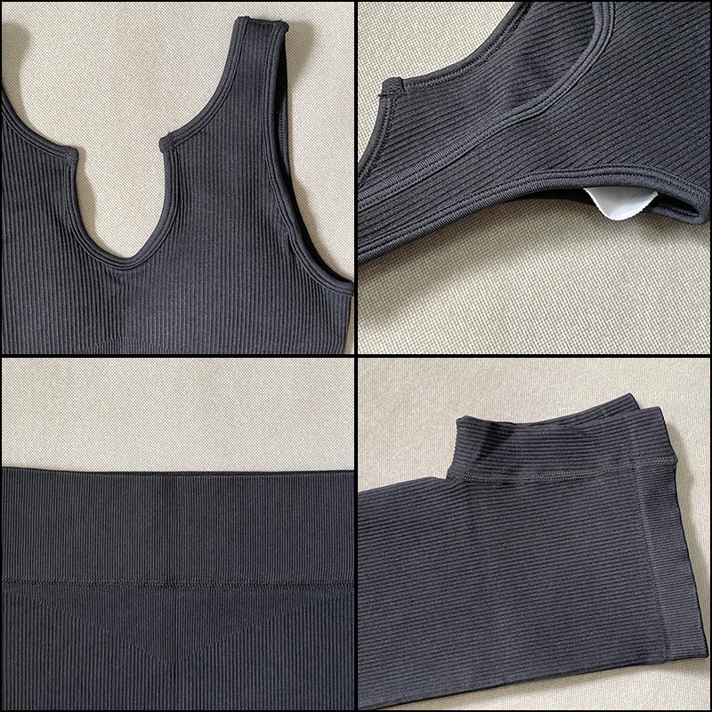 2/3/4Pcs Yoga Set Workout Clothes For Women Seamless Ribbed Fitness Crop Bra Top High Waist Leggings/Shorts Gym Clothing Solid
2/3/4Pcs Yoga Set Workout Clothes For Women Seamless Ribbed Fitness Crop Bra Top High Waist Leggings/Shorts Gym Clothing Solid