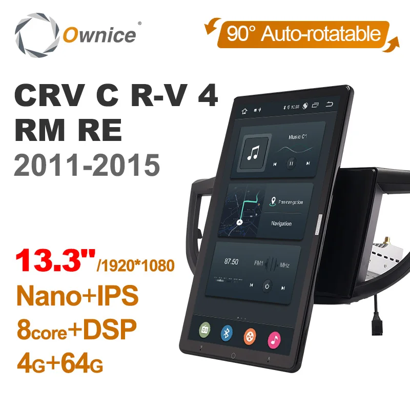 Tesla style PX6 13.3" Android 10 Car DVD Player Rotatable Navigation GPS For Honda CRL6 CRV CR-V 4 RM RE 2011-2015 Stereo Radio
Tesla style PX6 13.3" Android 10 Car DVD Player Rotatable Navigation GPS For Honda CRL6 CRV CR-V 4 RM RE 2011-2015 Stereo Radio