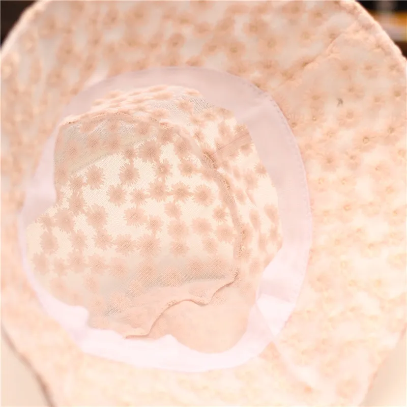 Small daisy lace embroidery fisherman hat bucket hats woman summer thin flower sun hat hollow sun hat
Small daisy lace embroidery fisherman hat bucket hats woman summer thin flower sun hat hollow sun hat