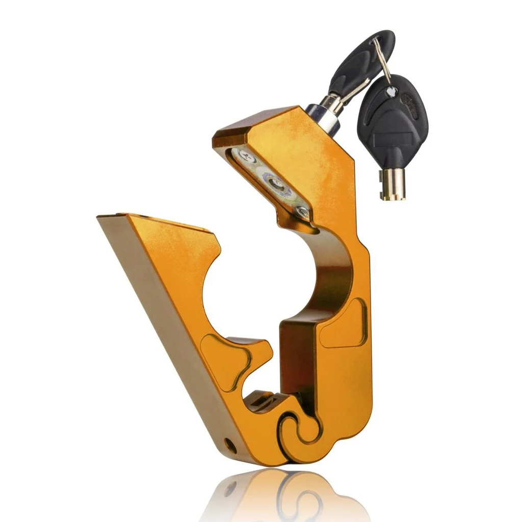 Golden Color Motorcycle Handlebar Throttle Grip Lock Anti-theft Brake Level Lock
Golden Color Motorcycle Handlebar Throttle Grip Lock Anti-theft Brake Level Lock