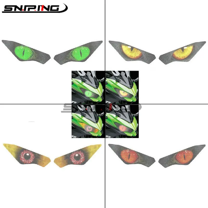 For Kawasaki NINJA400 Ninja 400 Motorcycle Headlight Eye Mask Headlight Sticker Decal Decorative Paper
For Kawasaki NINJA400 Ninja 400 Motorcycle Headlight Eye Mask Headlight Sticker Decal Decorative Paper