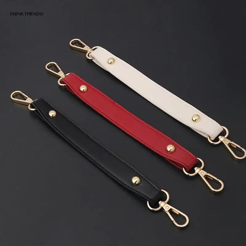 

10.62 Inches Purses Straps Soft Smooth PU Leather Purse Handles Replacement with Metal Buckles Purse Making Supplies