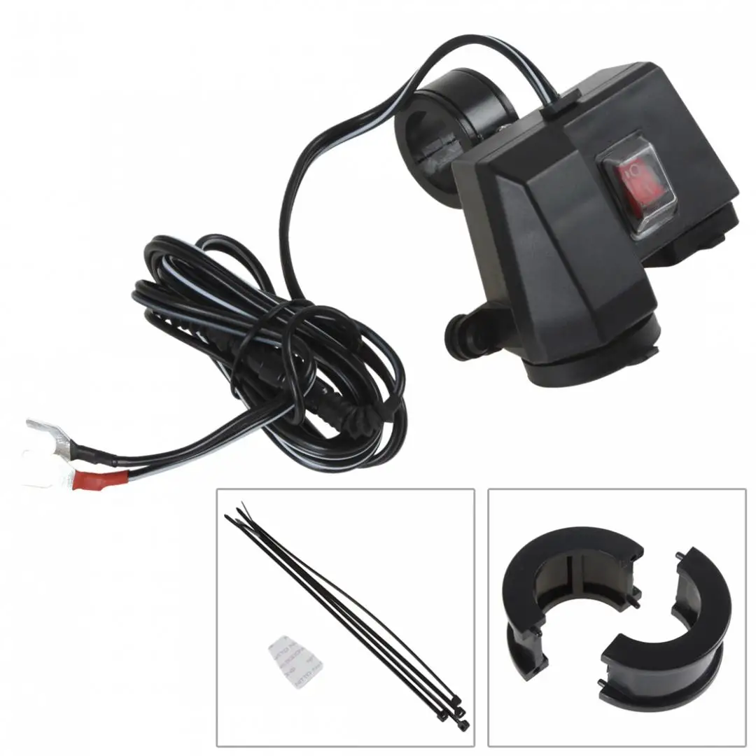 HX-5025 Waterproof Motorcycle Handlebar Cigarette Lighter Power Adapter Socket Outlet Dual USB Car Charger Splitter
HX-5025 Waterproof Motorcycle Handlebar Cigarette Lighter Power Adapter Socket Outlet Dual USB Car Charger Splitter