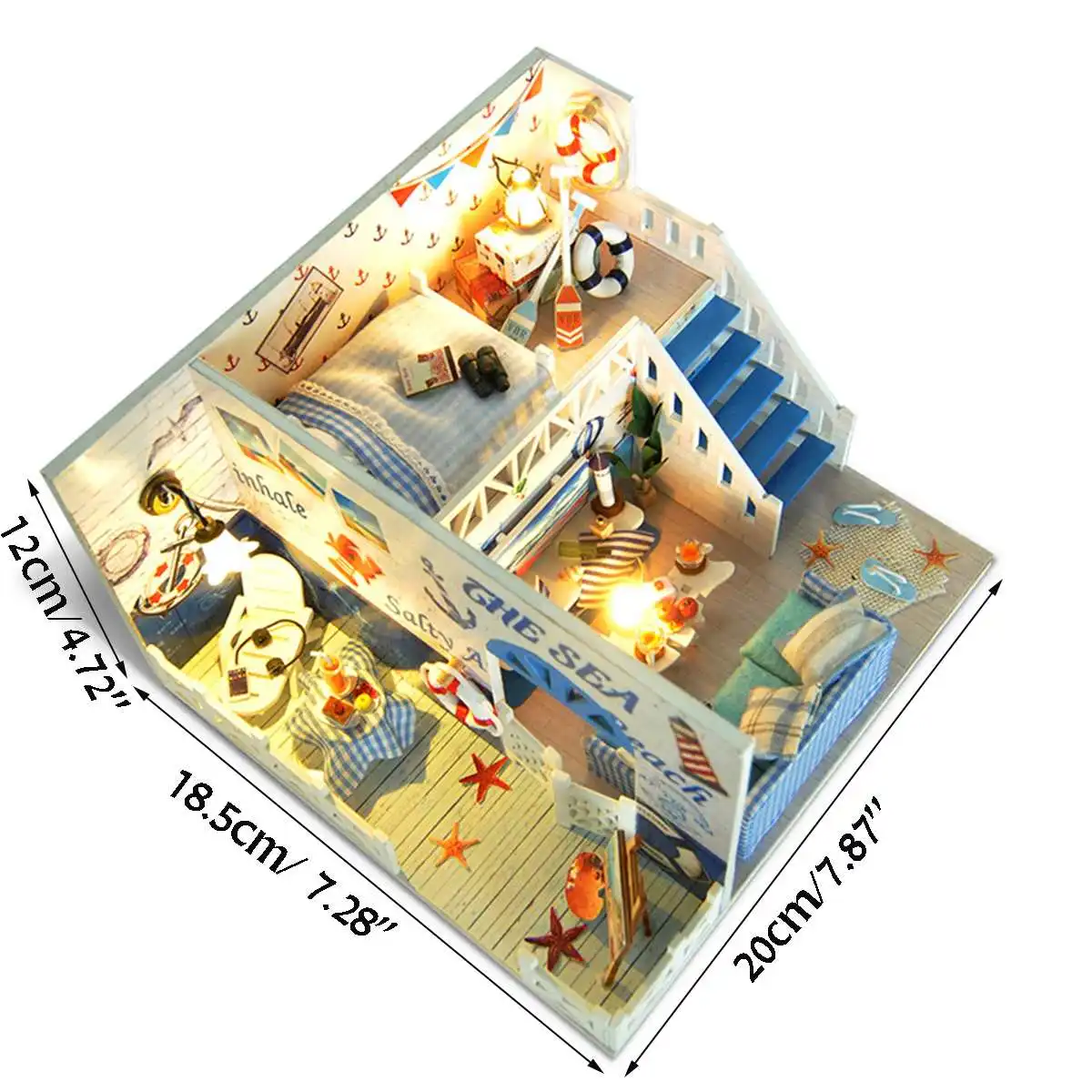 Doll House Furniture LED Light DIY Assemble Miniature 3D Wooden Miniaturas Dollhouse Toys Set for Children Birthday Gifts 
Doll House Furniture LED Light DIY Assemble Miniature 3D Wooden Miniaturas Dollhouse Toys Set for Children Birthday Gifts