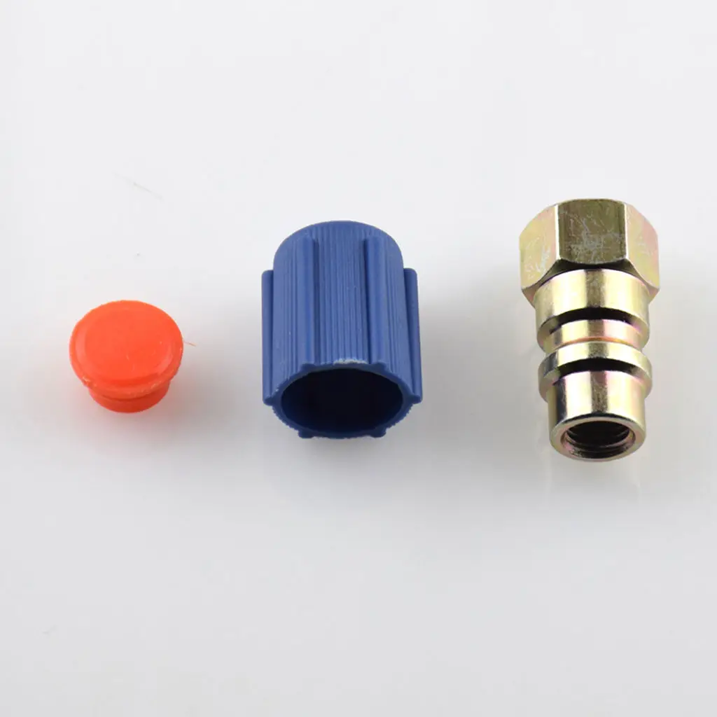 7/16 Low A/C Service Charging Port Adapter Retrofits R12 to R134a with removable Schrader valve Hot Selling
7/16 Low A/C Service Charging Port Adapter Retrofits R12 to R134a with removable Schrader valve Hot Selling